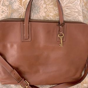 Leather laptop bag